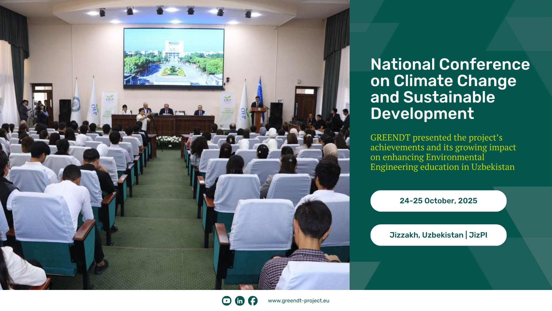 GREENDT Project at the National Conference on Climate Change and Sustainable Development