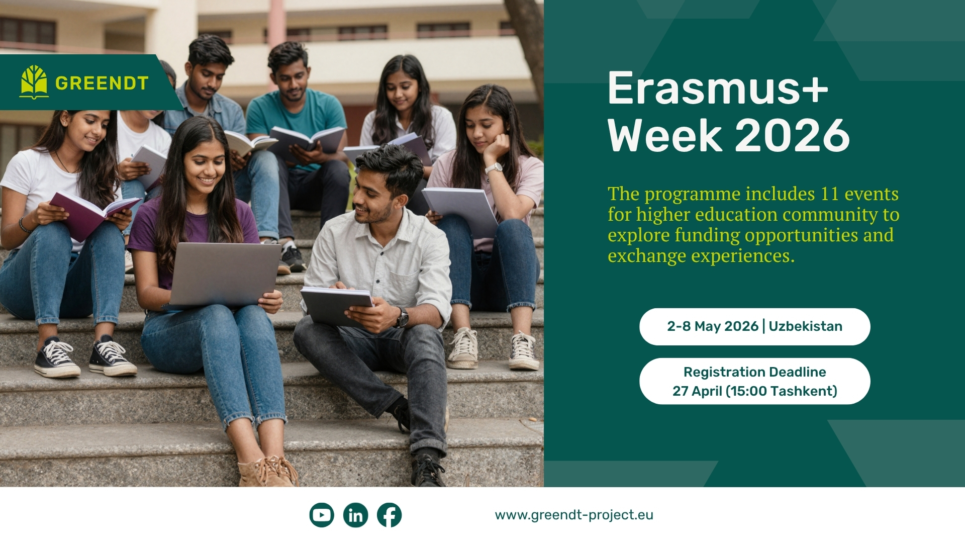 Erasmus+ Week 2026 opens registration for a week of opportunities in Uzbekistan